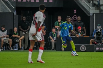 Yáser Asprilla fue una de las principales figuras en el proceso de la selección en esta fecha FIFA-crédito Federación Colombiana de Fútbol