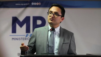 Juan Francisco Sandoval, exjefe de la Fiscalía Especial contra la Impunidad (FECI) del MP en Guatemala.