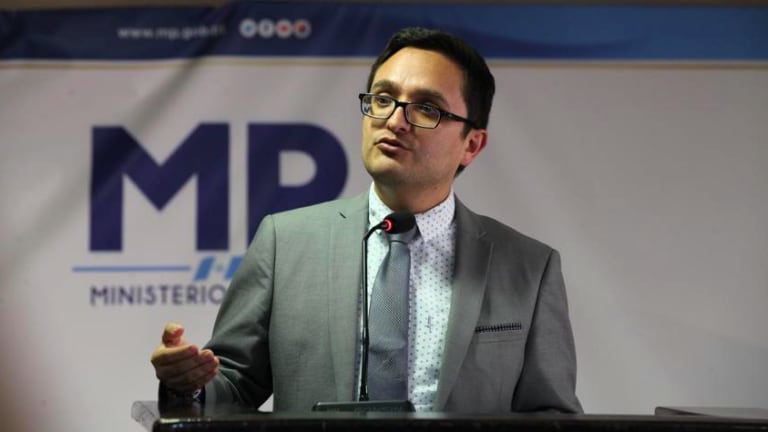 Juan Francisco Sandoval, exjefe de la Fiscalía Especial contra la Impunidad (FECI) del MP en Guatemala.