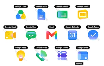 Los nuevos iconos de Google adoptan efectos de degradado y abandonan el uso obligatorio de los cuatro colores clásicos en todos los casos. (9to5Google)