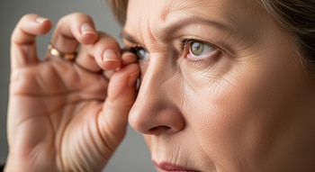Dormir con lentes de contacto