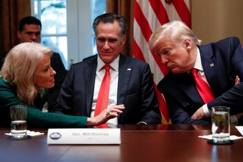 Mitt Romney y Donald Trump