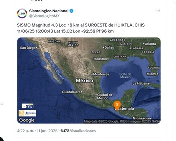 (X/ @SismologicoMX)