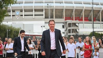 Brito, junto a Di Carlo,