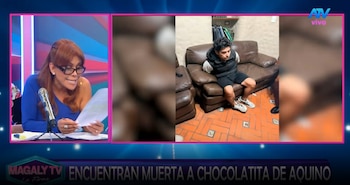 Hallan muerta a Raiza Martínez, ‘La Chocolatita’, influencer relacionada con Pedro Aquino. Captura: Magaly Tv La Firme.