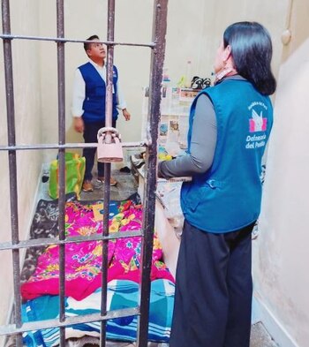 Defensoría inspeccionó interiores del penal
