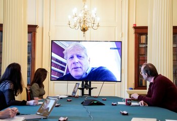 El primer ministro inglés Boris
