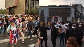 Marcha Nacional: un grupo reducido