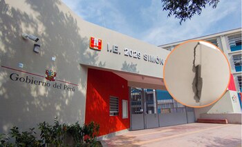 Colegio Bicentenario presenta graves rajaduras.