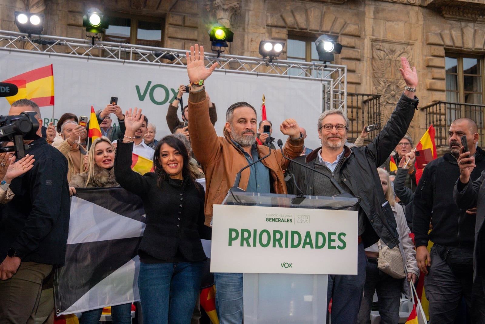 Vox se querella contra Adriana Lastra por falta de protección del acto de Santiago Abascal en Avilés