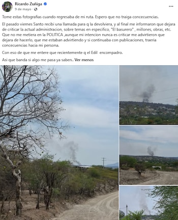 El creador de contenido denunció a través de sus redes sociales llamadas con advertencias para que dejara de hablar del basurero municipal, manejo de recursos y obras públicas en Tehuitzingo. (Facebook)