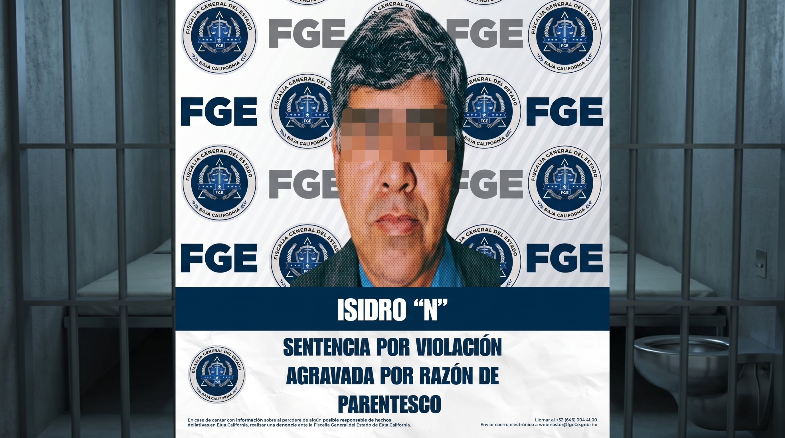Isidro “N” utilizó la relación familiar y la posición de confianza derivada del parentesco para vulnerar a la víctima, de acuerdo con la fiscalía estatal. (Imagen ilustrativa potenciada con IA | Fiscalía de Baja California Sur)