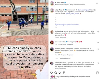 Esta fue la publicación que desató la ola de críticas - crédito @el_profe_jordi/IG