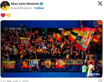 Una publicación del jugador fue