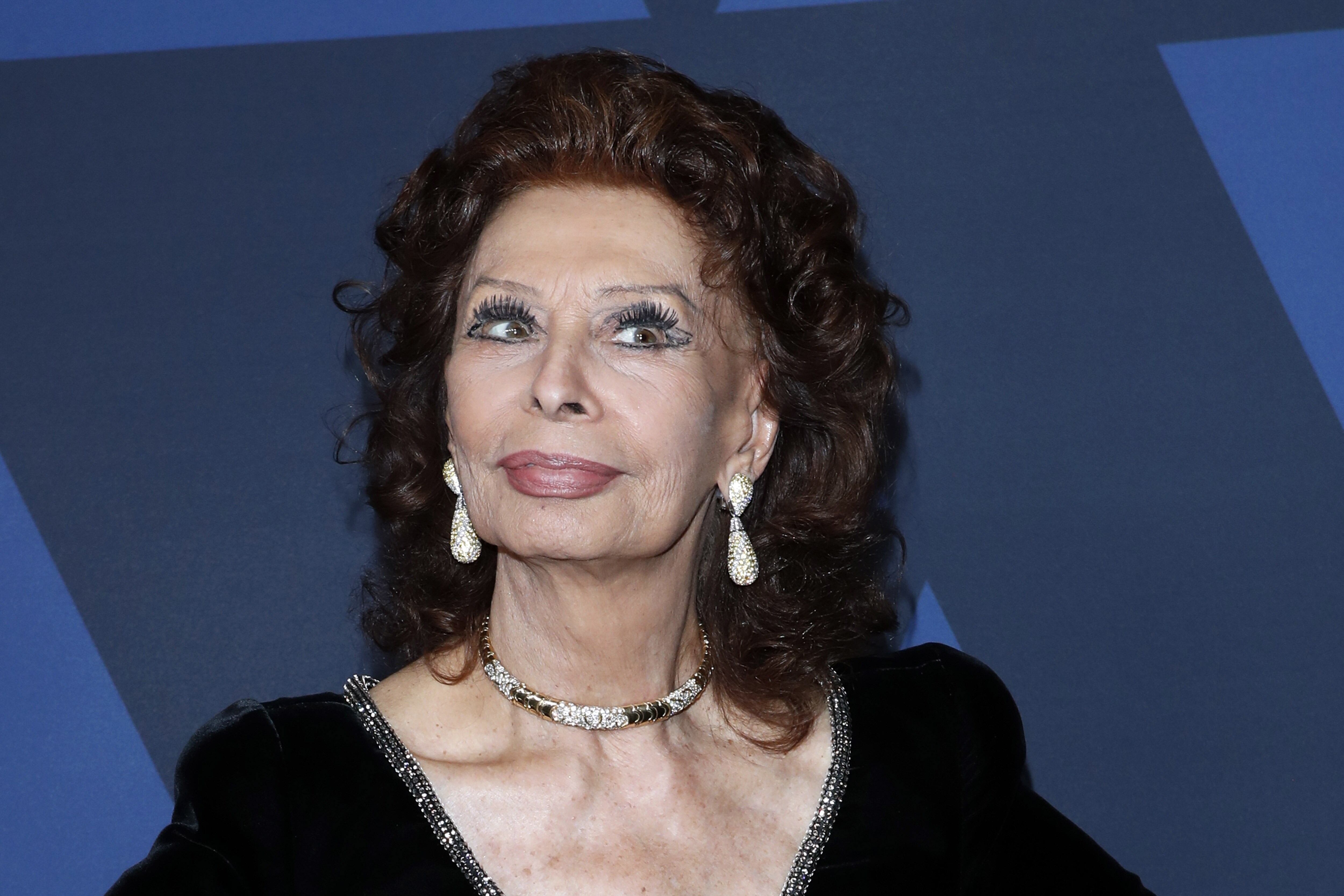 La actriz italiana Sophia Loren: