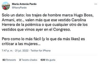 María Antonia Pardo defendió a