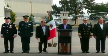 Conferencia de prensa donde revelaron detalles sobre la segunda captura de "El Chapo". Crédito: Especial