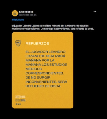 Leandro Lozano será refuerzo de Boca Juniors