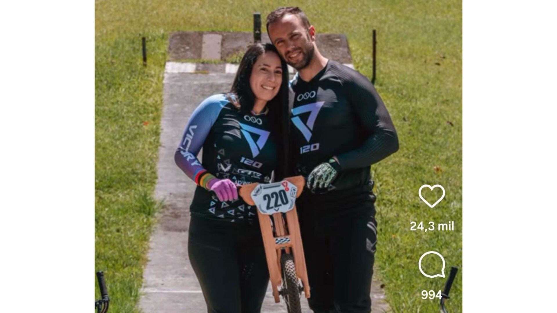 El anuncio emocionó a los seguidores de la historia de amor de los deportistas - crédito Mariana Pajón / Instagram