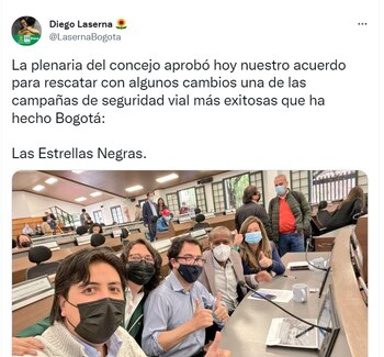 Concejal de Bogotá celebra la