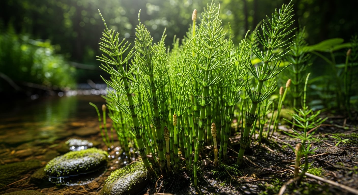 Un grupo de investigadores halló que una especie antigua de cola de caballo posee mecanismos internos para modificar la composición del agua y soportar condiciones ambientales cambiantes, lo que podría inspirar tecnologías sostenibles para obtener recursos hídricos en entornos difíciles. (Imagen Ilustrativa Infobae)