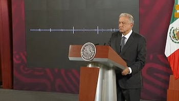 El presidente López Obrador grabó