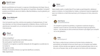 Algunos comentarios tras la publicación