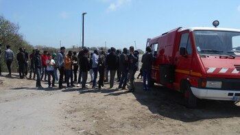 Campo de refugiados Calais. Crédito