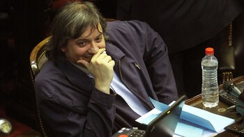 Máximo Kirchner durante una sesión