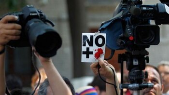 RSF denunció 21 asesinatos de periodistas en el primer semestre del año (AFP)