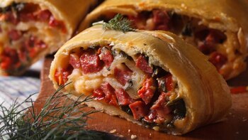 El strudel de jamón y