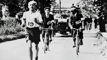 Dorando Pietri en el maratón