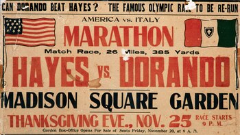 Afiche publicitario del maratón del