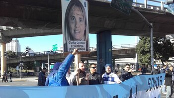 Protesta de afiliados del SOMU