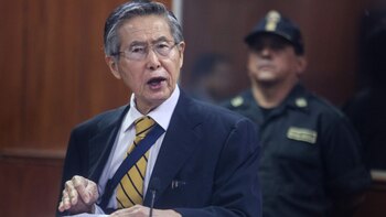 Alberto Fujimori durante una audiencia
