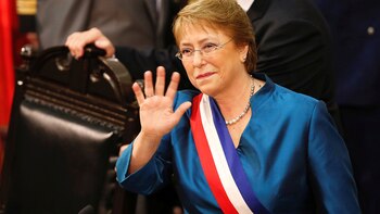 La presidente de Chile, Michelle