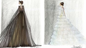 El vestido negro de gasa