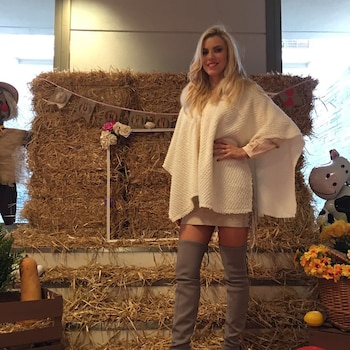 Lola Bezerra en el cumpleaños de su hija