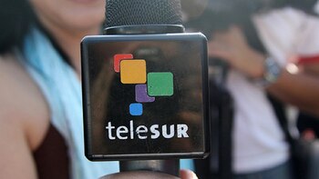 El logo característico de Telesur
