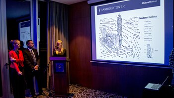 Mercedes Ginevra durante la presentación