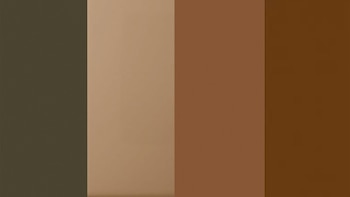 Los tonos verdes y marrones