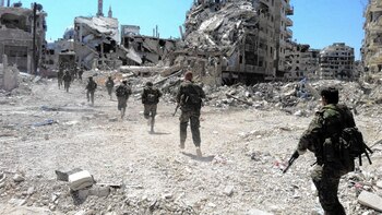 Militares rusos en Siria