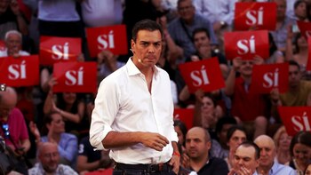 Pedro Sánchez, líder del PSOE,