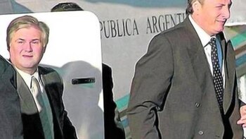 Daniel Muñoz y Néstor Kirchner