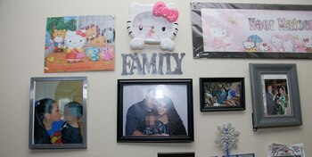 Una pared de la casa,