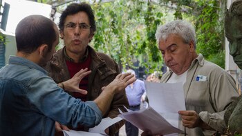 Coco Sily, en el rodaje