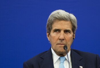 Kerry y sus homólogos de Rusia, China, Japón y Corea del Sur, presentarán el caso ante la ONU (AFP)