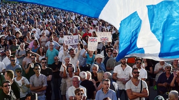 Manifestantes contra la salida del Reino Unido del bloque (AFP)