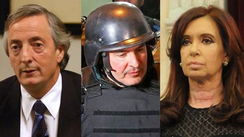 Néstor Kirchner, José López y