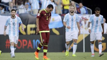 La selección de Venezuela recibe